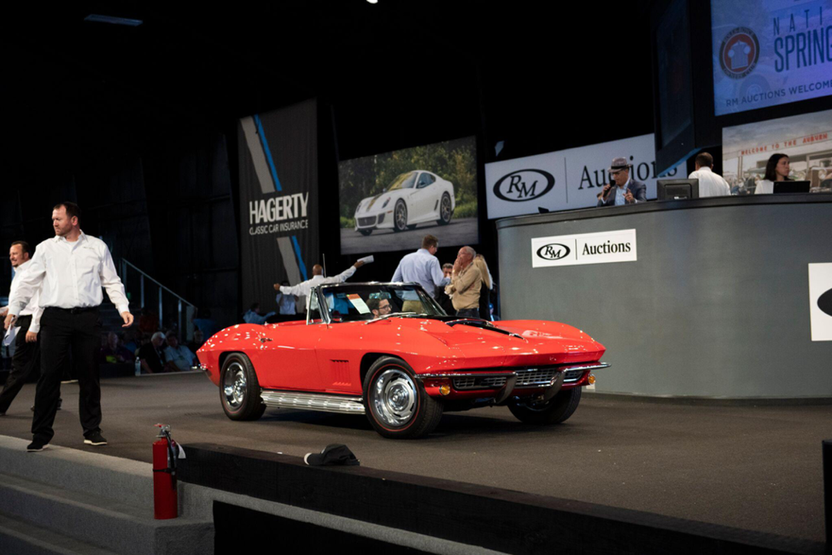 1967 Chevrolet Corvette Convertible 427/390 offered at RM Auctions’ Auburn Spring live auction 2019